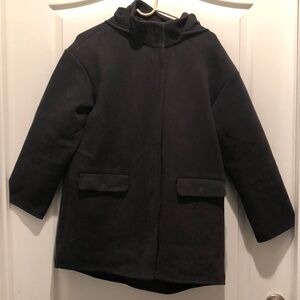 Lululemon long hooded jacket, black, size 8